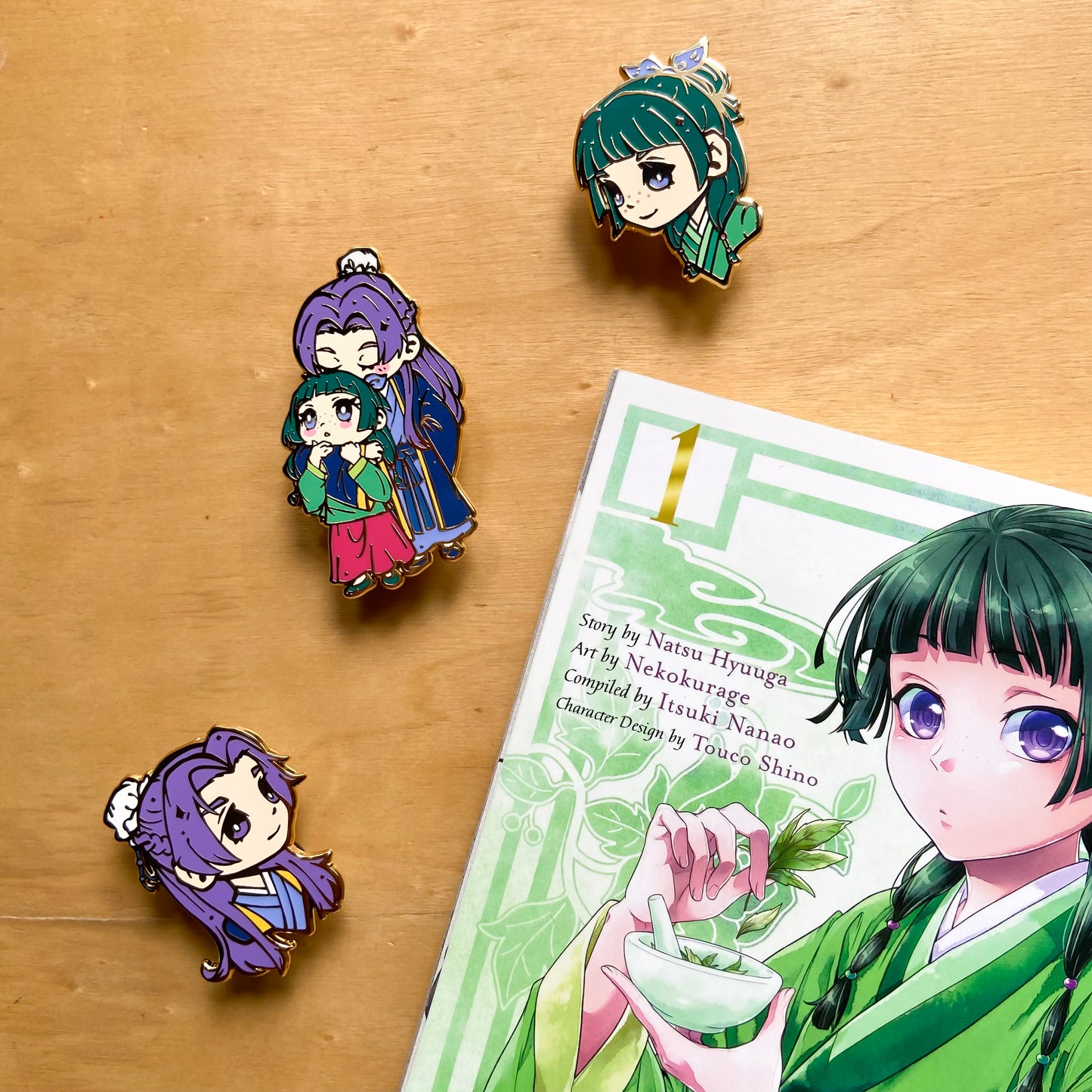 APOTHECARY DIARIES CHIBI ENAMEL PINS