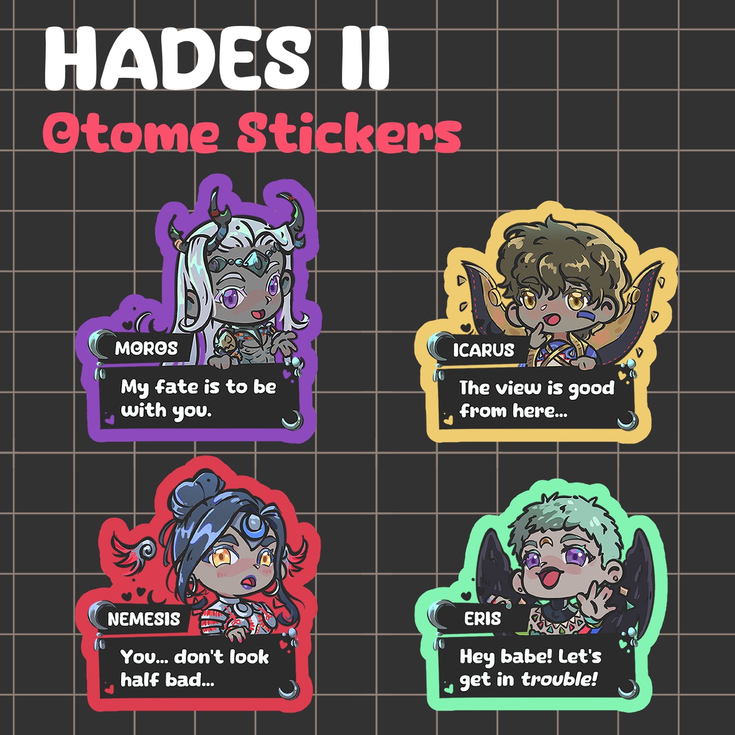 (PRE-ORDER) HADES II OTOME STICKERS