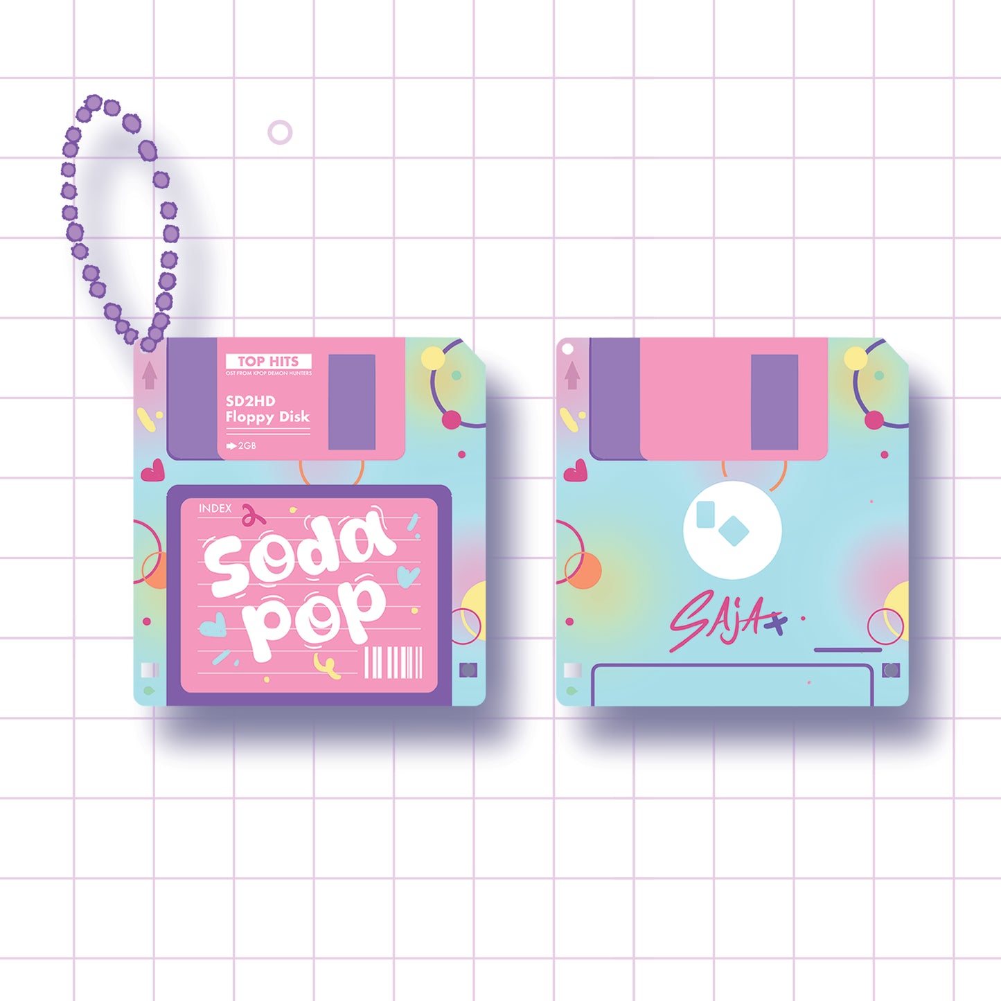 (PRE-ORDER) KPDH FLOPPY DISK CHARMS