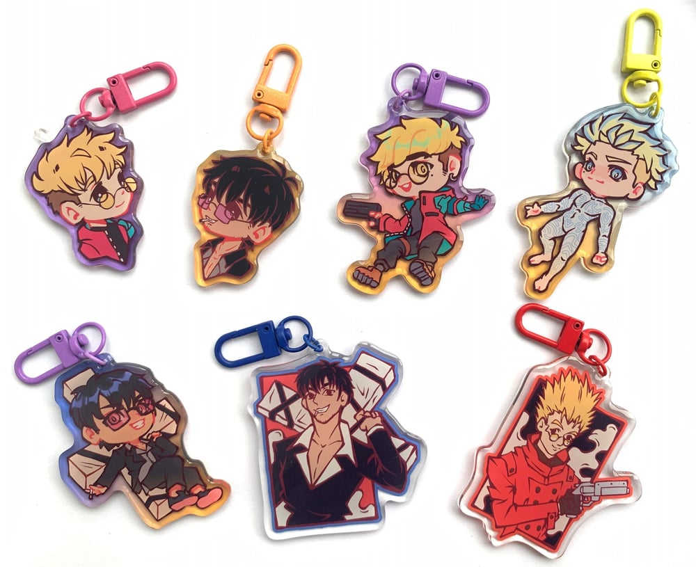 TRIGUN STAMPEDE CHIBI ACRYLIC CHARMS