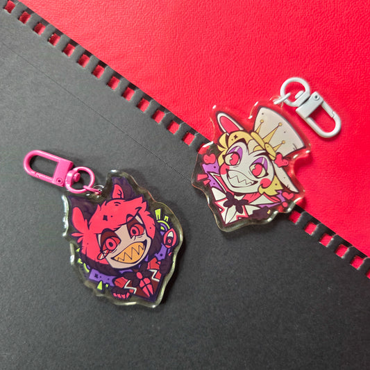 HAZBIN HOTEL ACRYLIC CHARMS