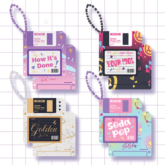 (PRE-ORDER) KPDH FLOPPY DISK CHARMS