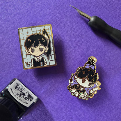 OMORI ENAMEL PINS