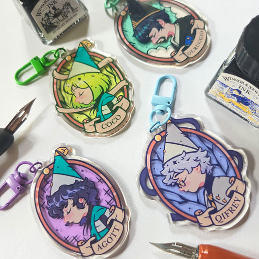 WHA PORTRAIT ACRYLIC CHARMS